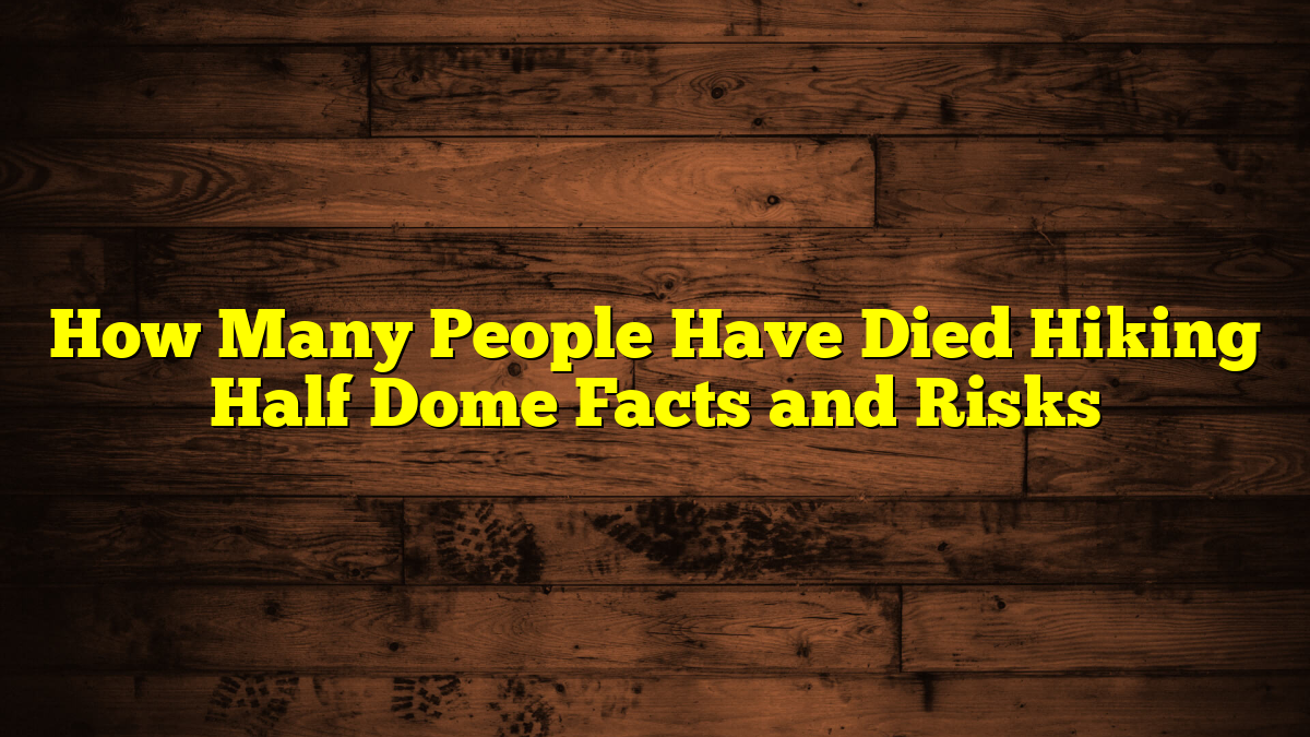 How Many People Have Died Hiking Half Dome Facts and Risks