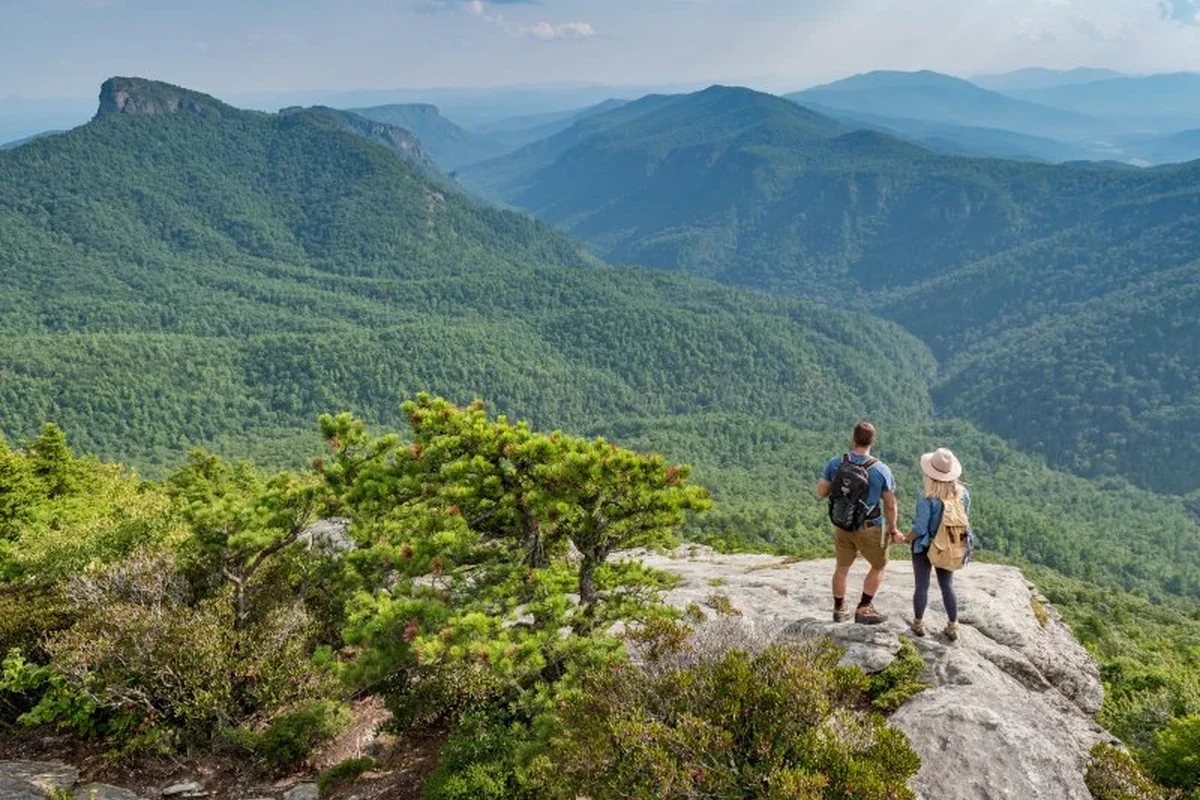 Scenic hiking trail with stunning views and fresh air