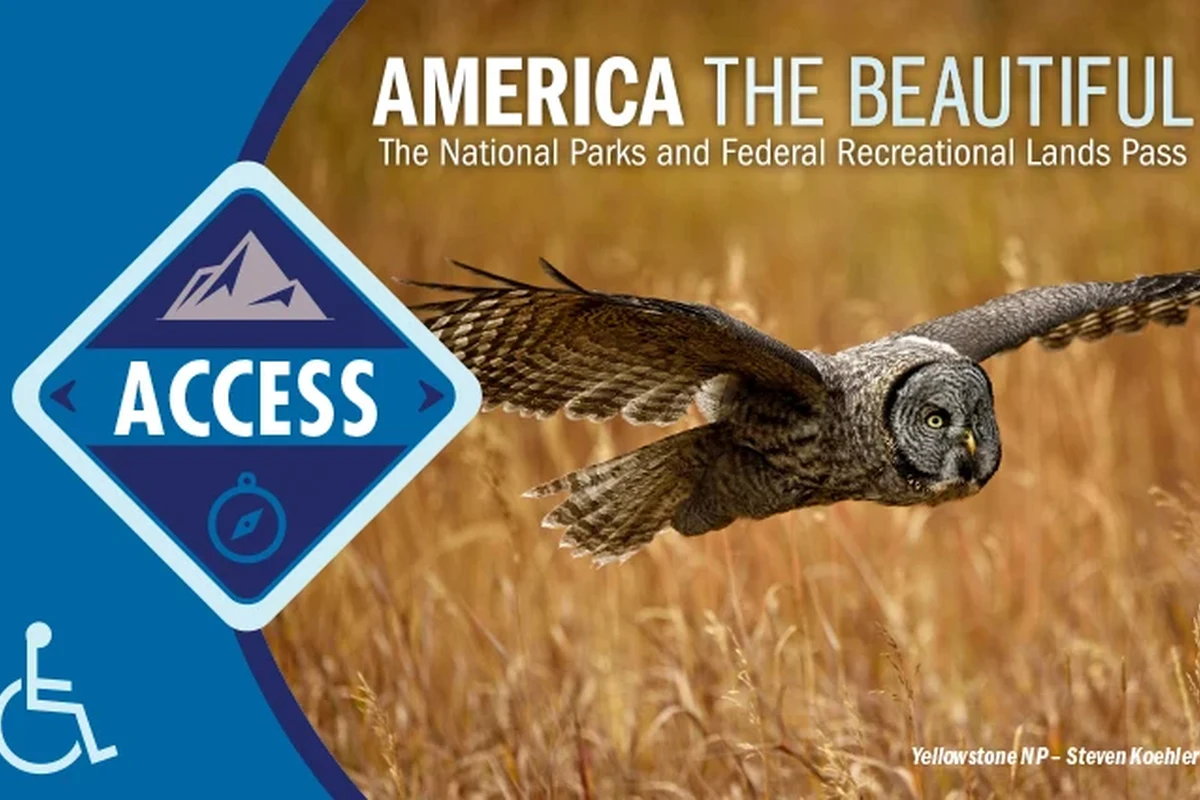 Person hiking with a national park access pass for ADHD.