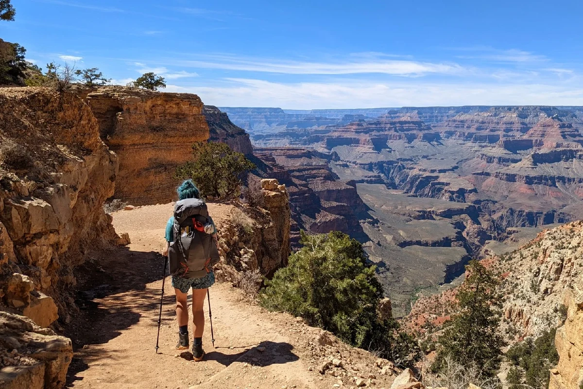 Hiking essentials for a day hike in the outdoors