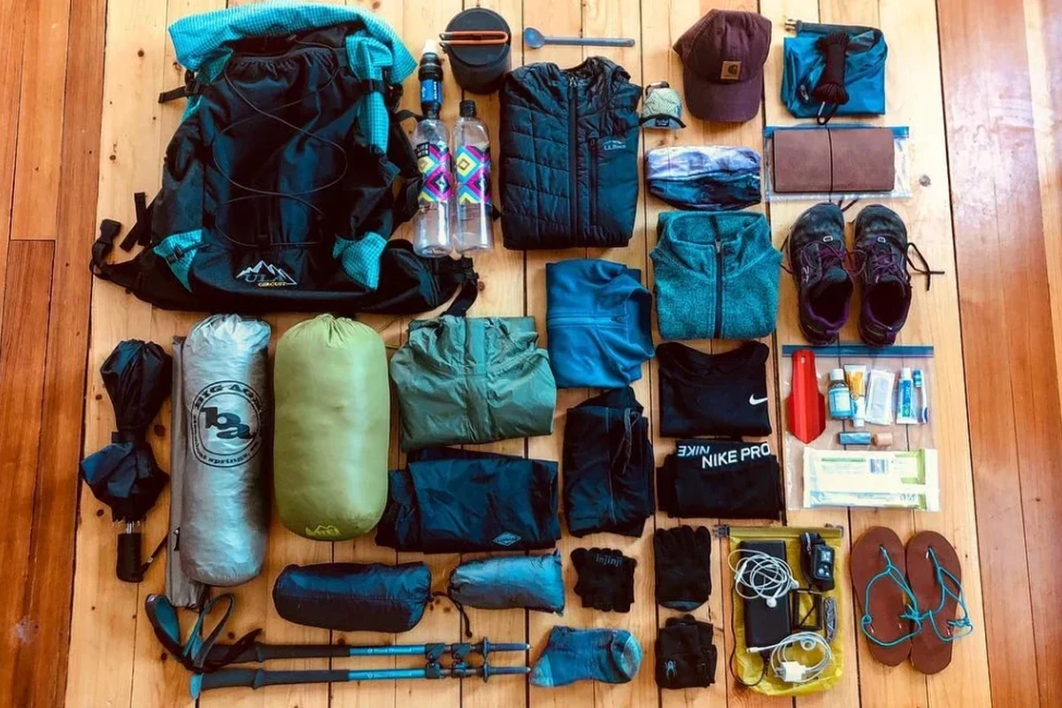 Packing a backpack efficiently for air travel
