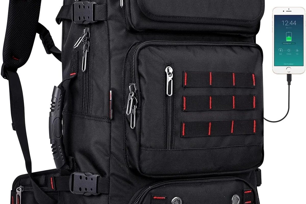 Men's travel backpack with a laptop compartment for secure travel