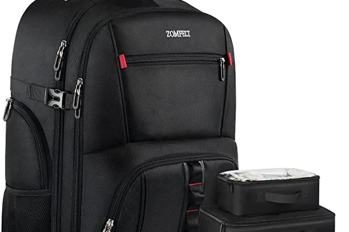 Travel carry on backpack with wheels for easy travel
