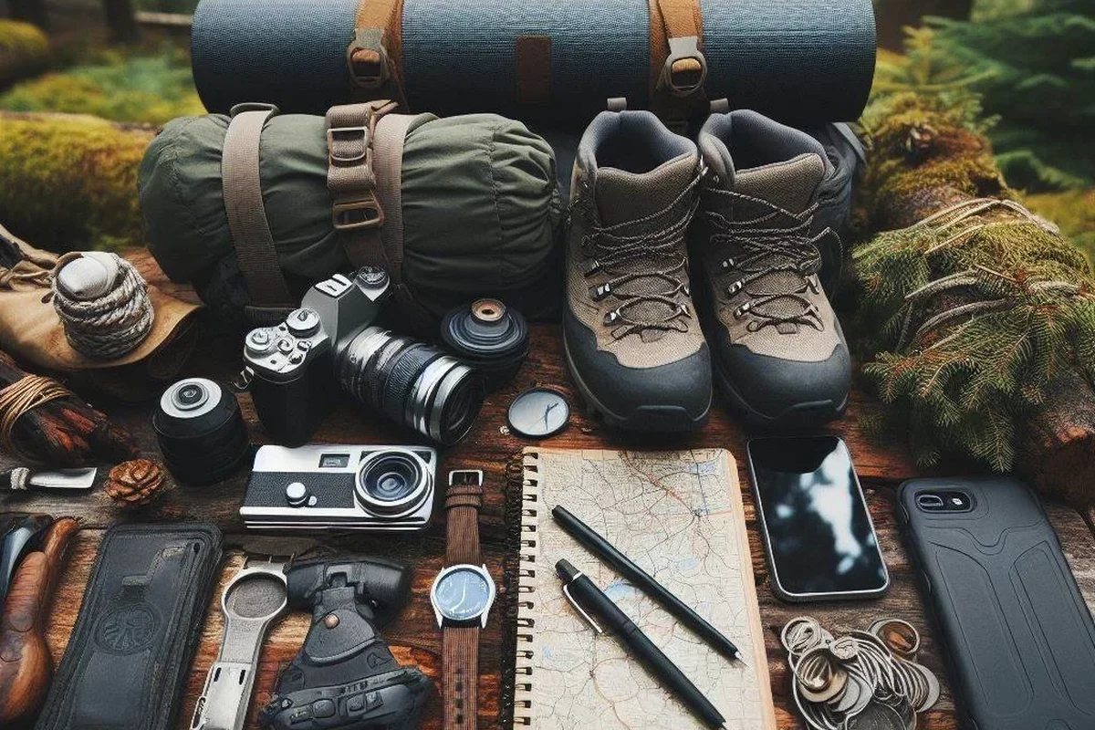 Hiking in summer with appropriate clothing and gear for comfort